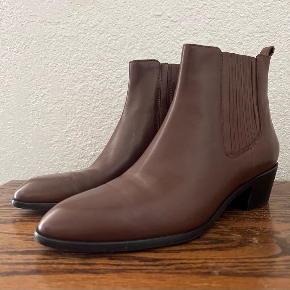 J.Crew Women's Chelsea Ankle Boots Brown Leather 03002 Size 10
